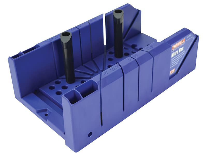 Faithfull Plastic Mitre Box With Pegs 310Mm (12.1/4In)