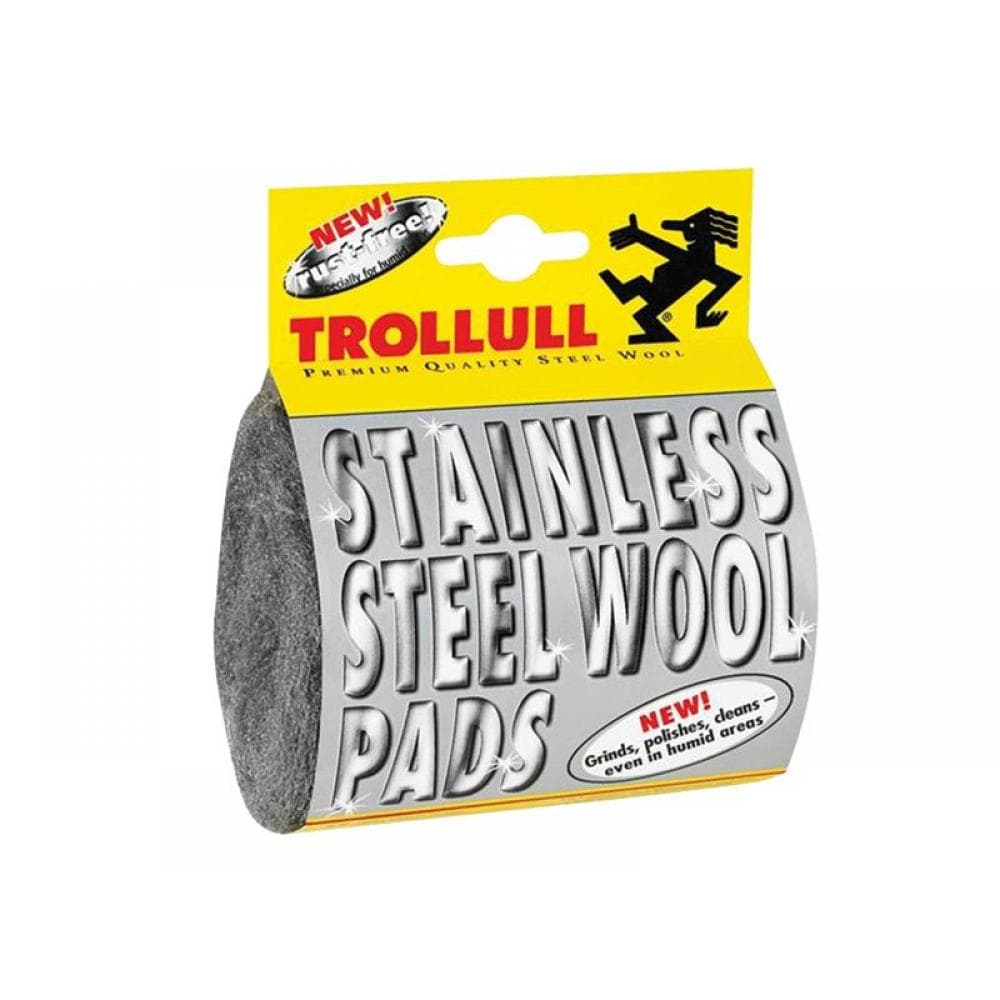 Trollull TRL725702 Stainless Steel Wool Pads (Pack 2)