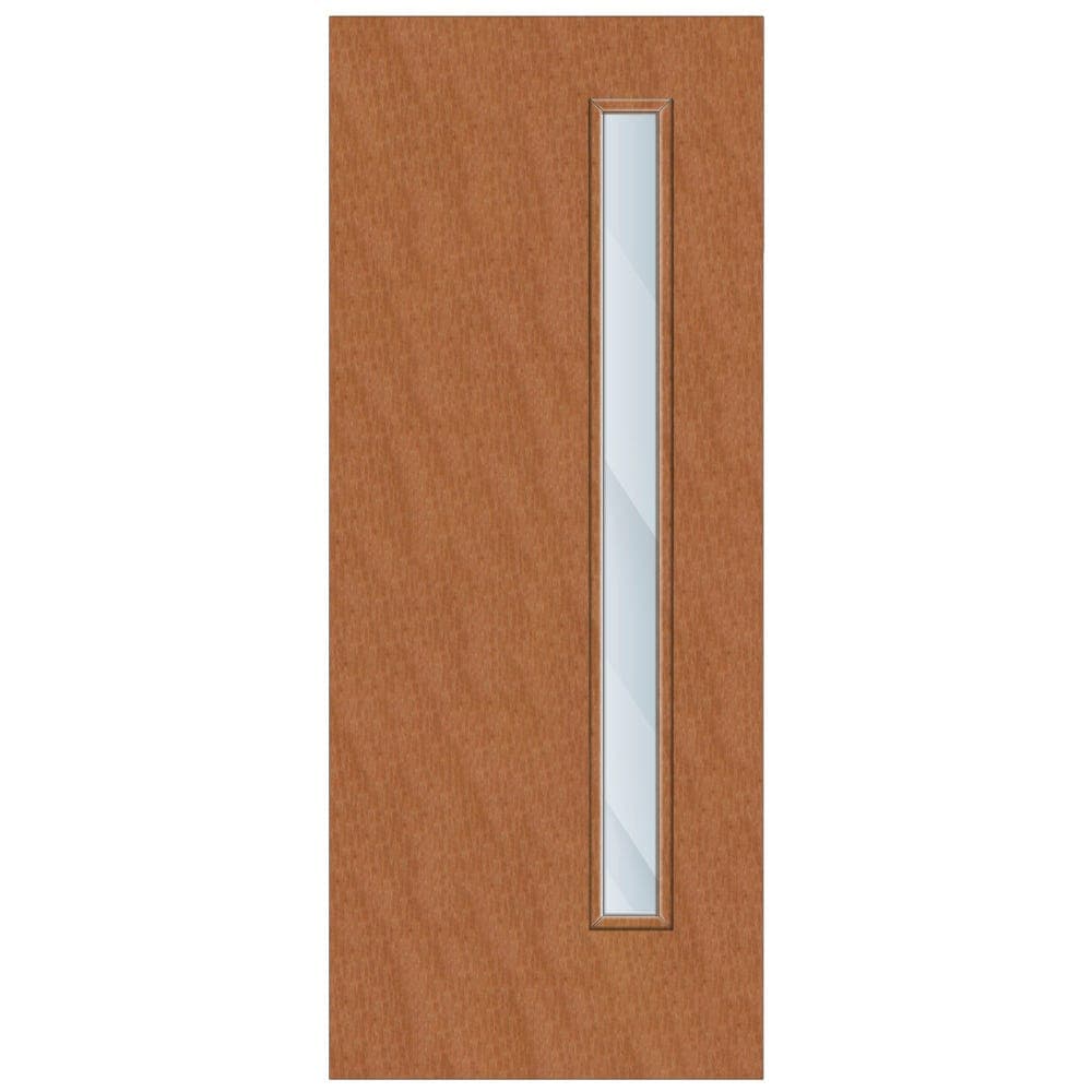 Crown American Cherry Cellular Core Clear Laminate Glazed Internal Door 1981mm x 838mm x 44mm | 1500mm x 150mm VP