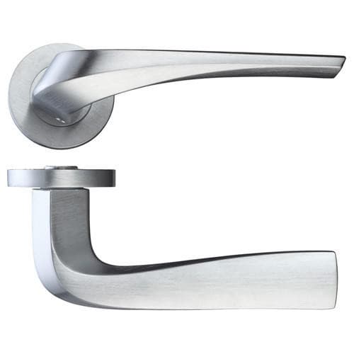 Draco Satin Chrome Internal Door Handle Pack