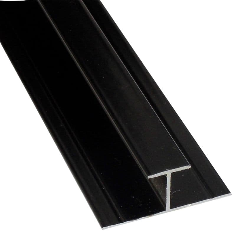 Laminate Wall Panel 10mm H Trim - 2420mm Black