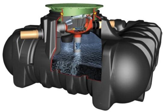 3000L Platin Shallow Dig AA Silento Rainwater Harvesting System | G70411