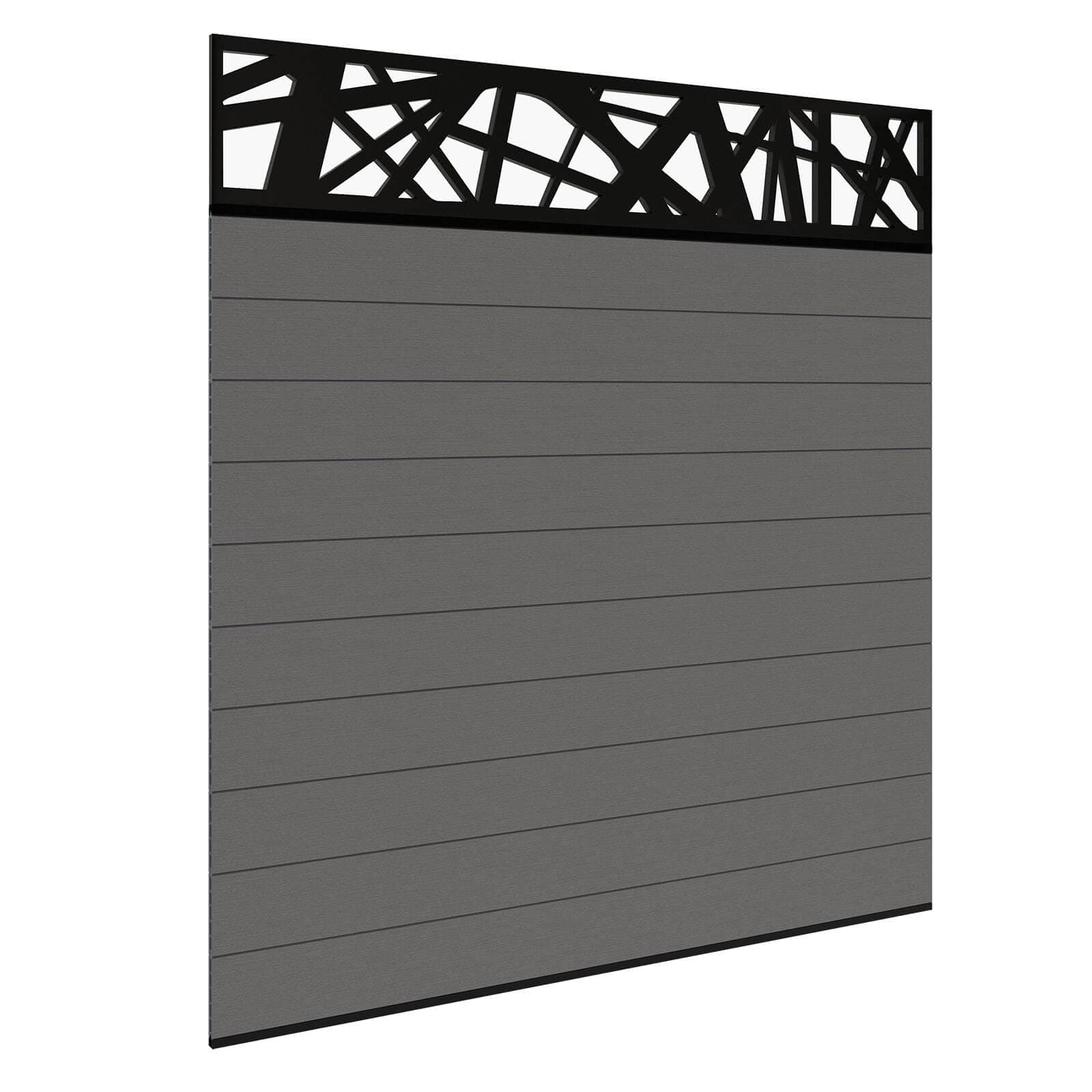 Composite Fence Panels - Ash Without Posts 1.8m