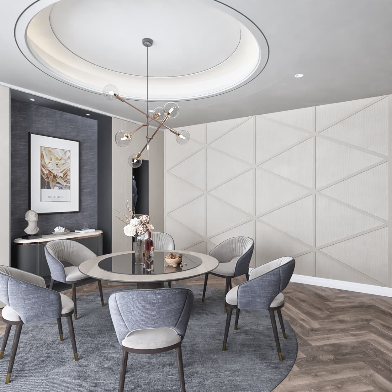 Berlin Geometric MDF Wall Panelling Kit