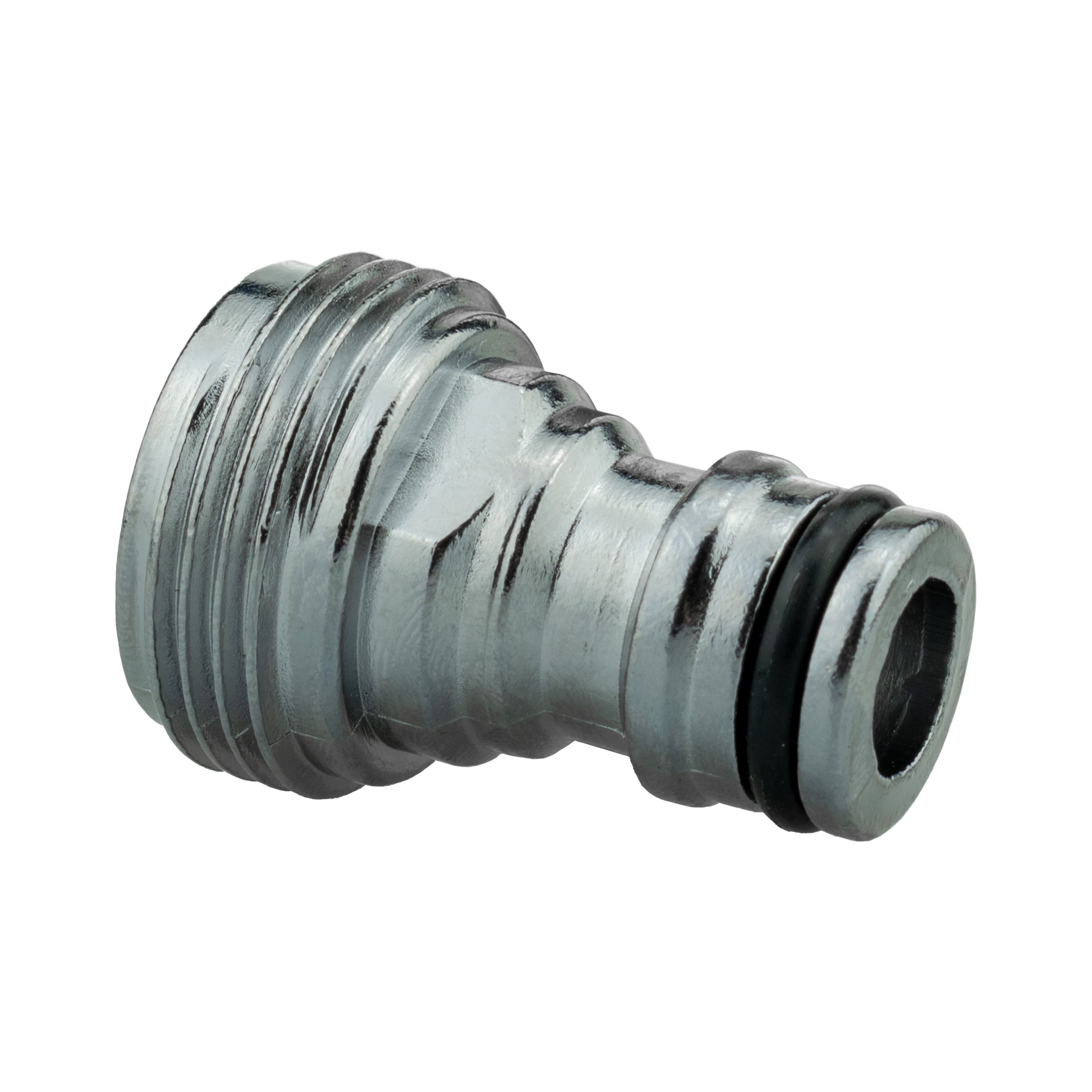 Tap Connector Snap On Male - 3/4" BSPM Brass Nickle Plated