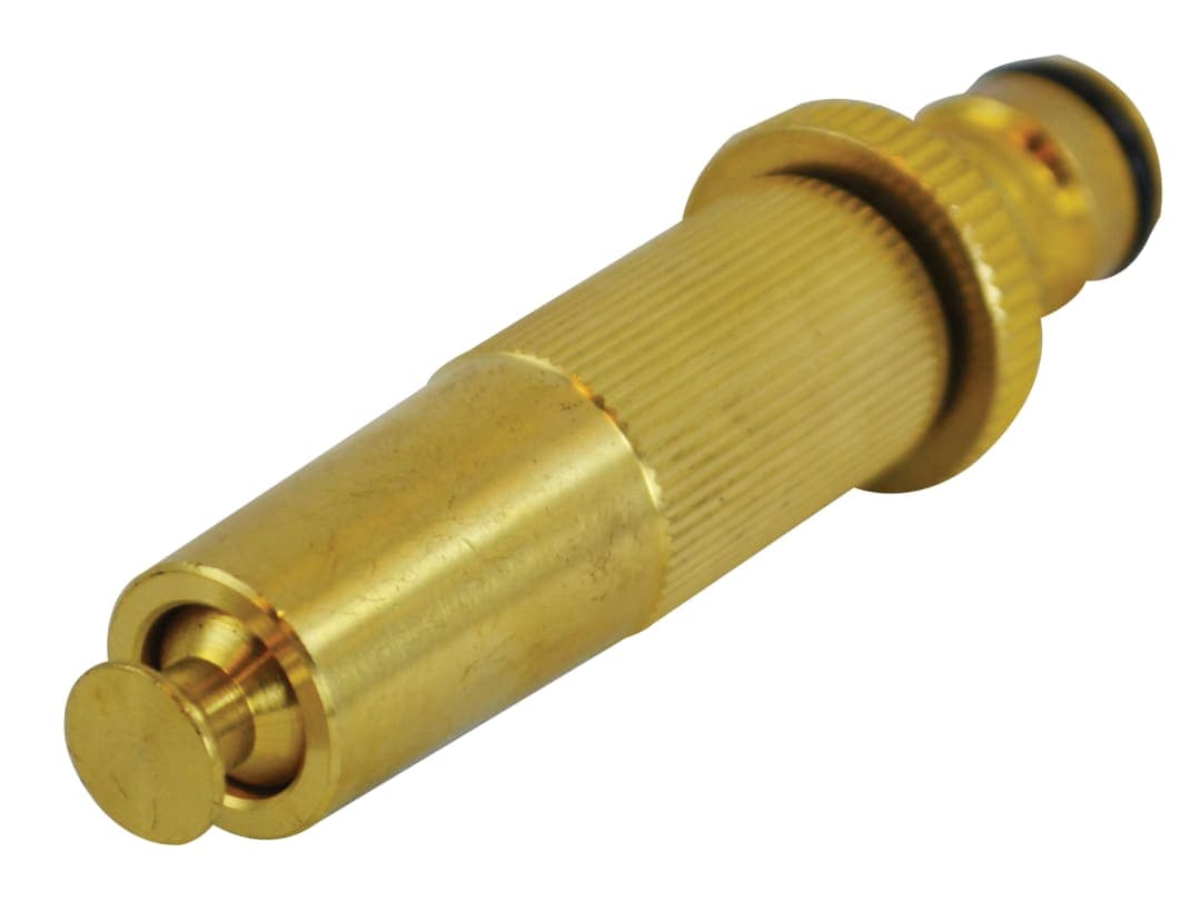 Faithfull Brass Adjustable Spray Nozzle 12.5mm (1/2in) FAIHOSENOZZ