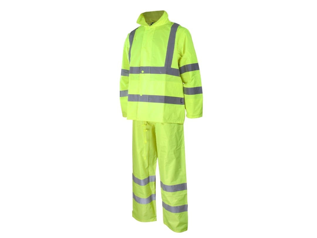 Scan Hi-Vis Rain Suit Yellow - M SCAHVRSYM