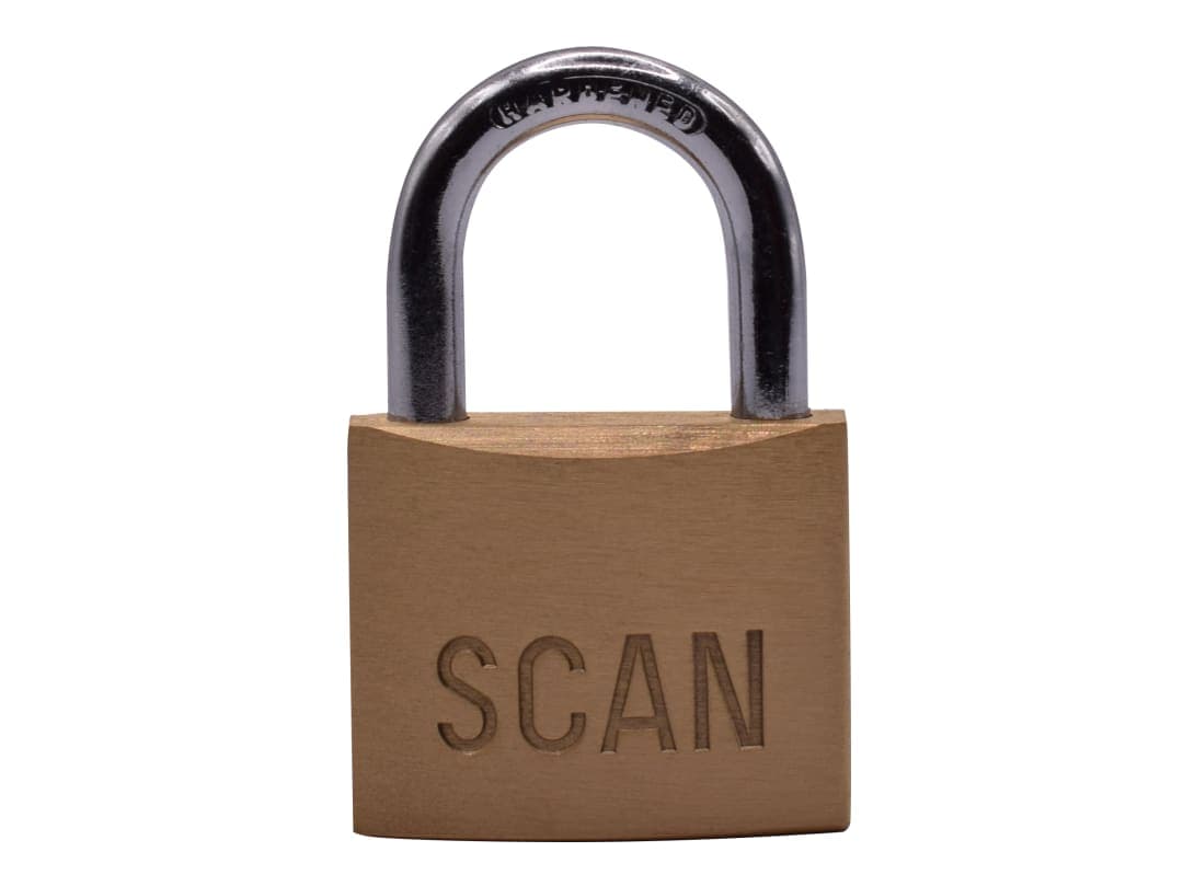 Scan Brass Padlock 40mm BC0440