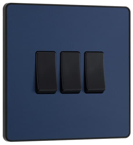 Nexus Metal Black Nickel Switched 13A Fused Connection Unit With Power Indicator And Cable Outlet NBN53-01