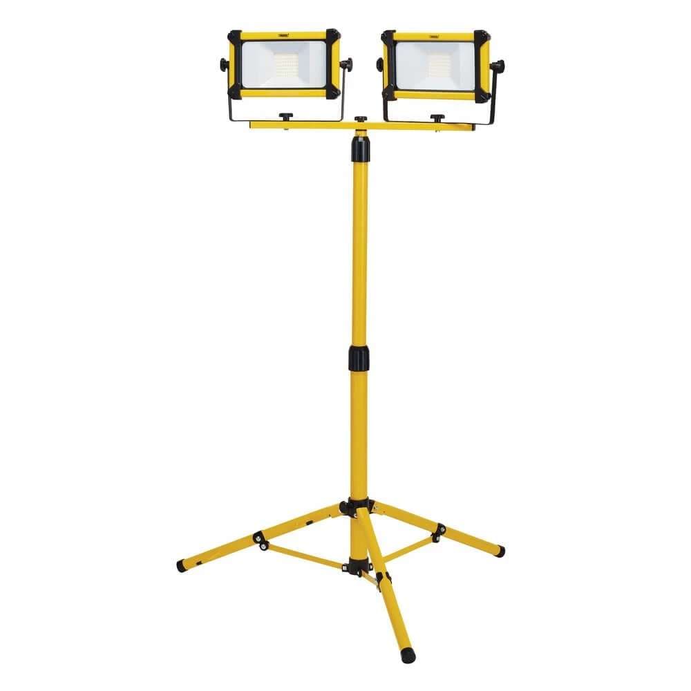 Draper 110V Smd Led Tripod Site Light 2 X 30W 6600 Lumens each 1 03203