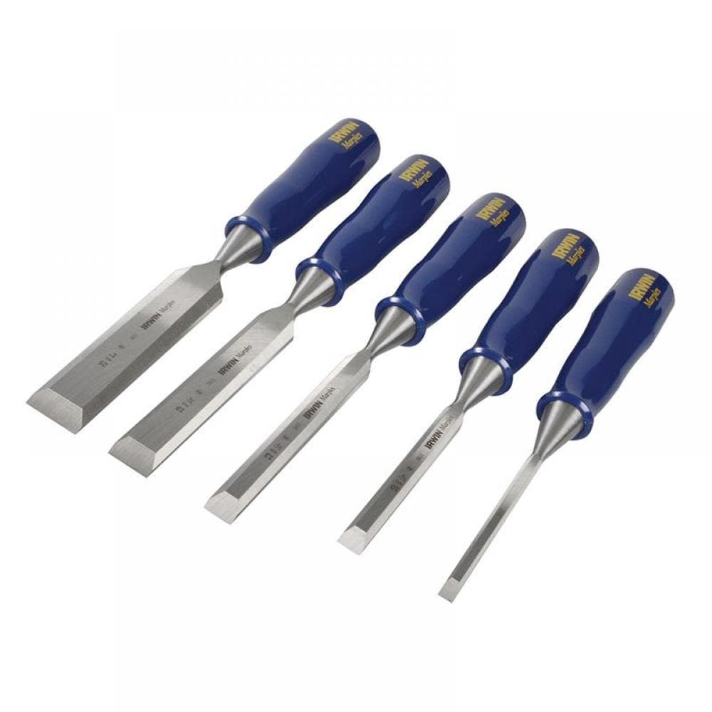 Irwin® Marples® TM444/S5 M444 Bevel Edge Chisel Blue Chip Handle Set 5 Piece