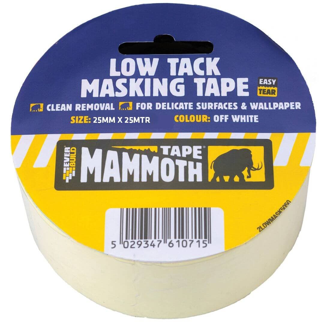Everbuild Low Tack Mask Tape 25Mm 25Mtr