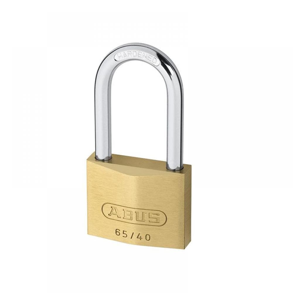 Abus Mechanical 09856 65/40Mm Brass Padlock 40Mm Long Shackle Carded
