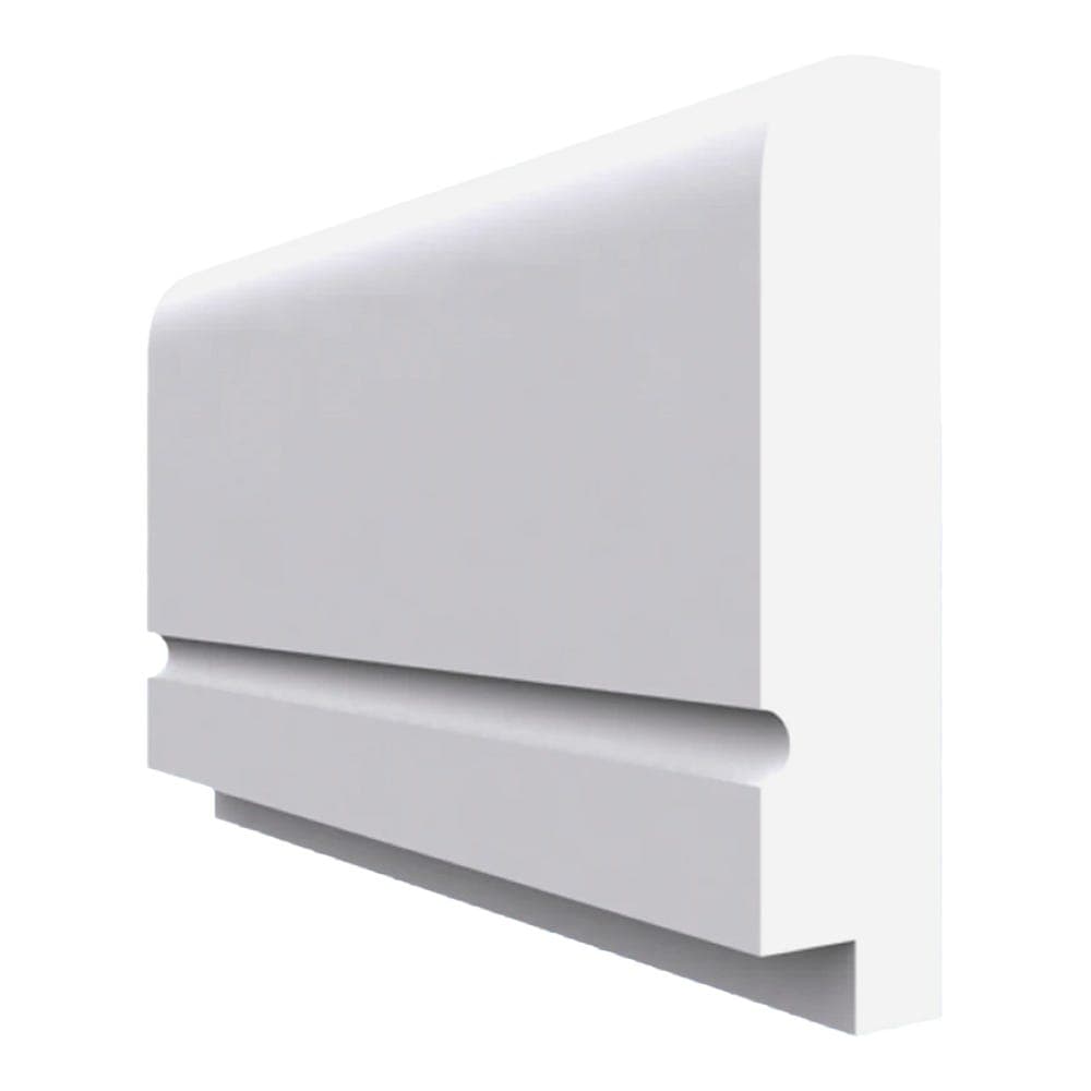 Single Step C Grooved MDF Dado Rail White Primed 4200mm x 60mm x 18mm