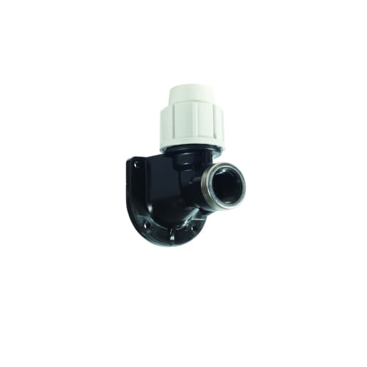 Plasson Mechanical Wall Plate Elbow 25 mm x 3/4 inch 7750D20
