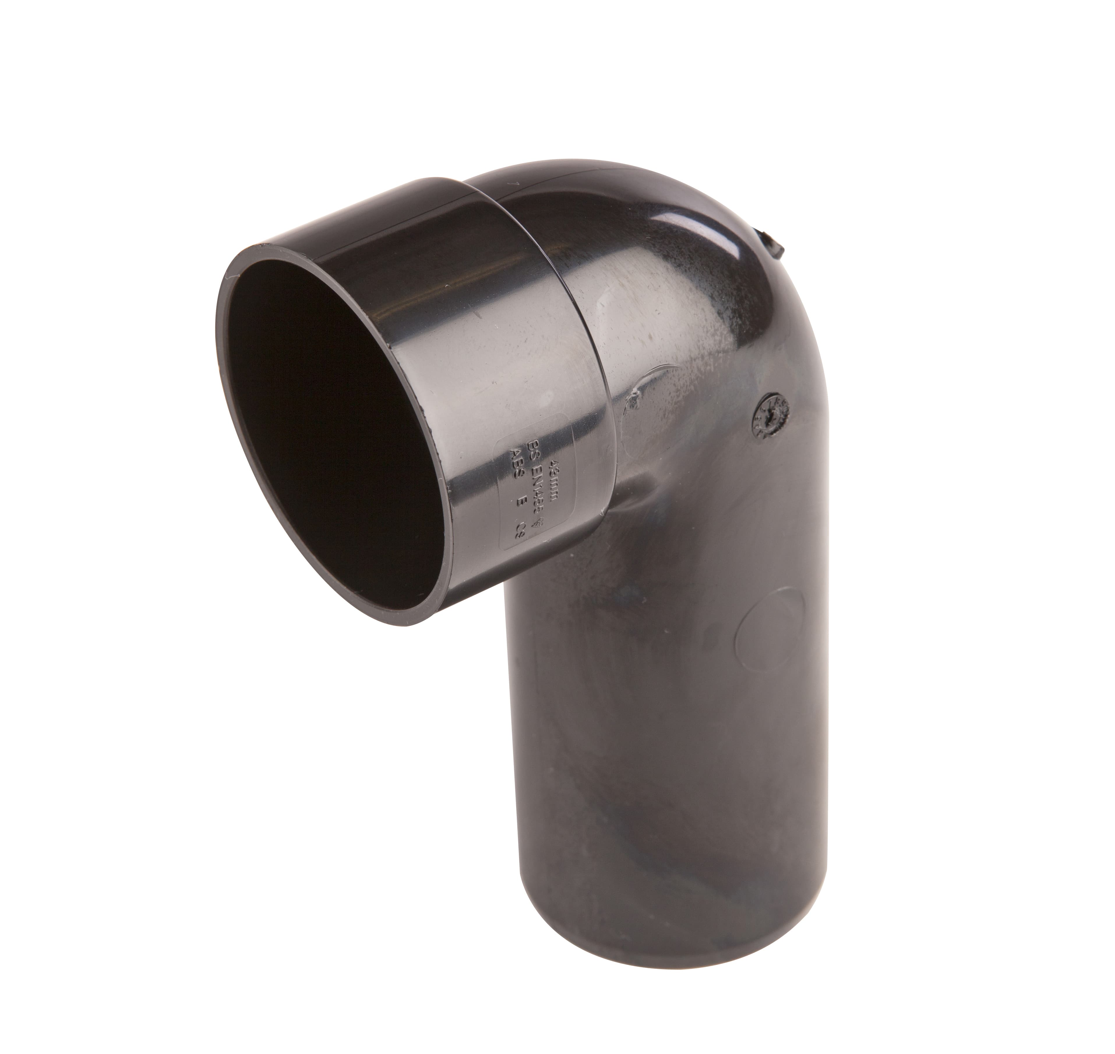 OsmaWeld 87.5 degree waste long tail bend black 40mm