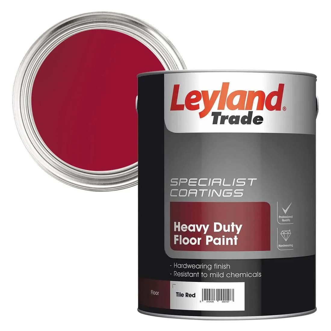 Leyland Heavy Duty Floor Paint Tile Red 5L