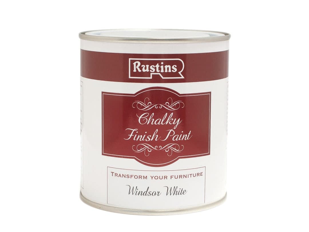 Rustins Chalky Finish Paint Windsor White 500ml CHAPW500