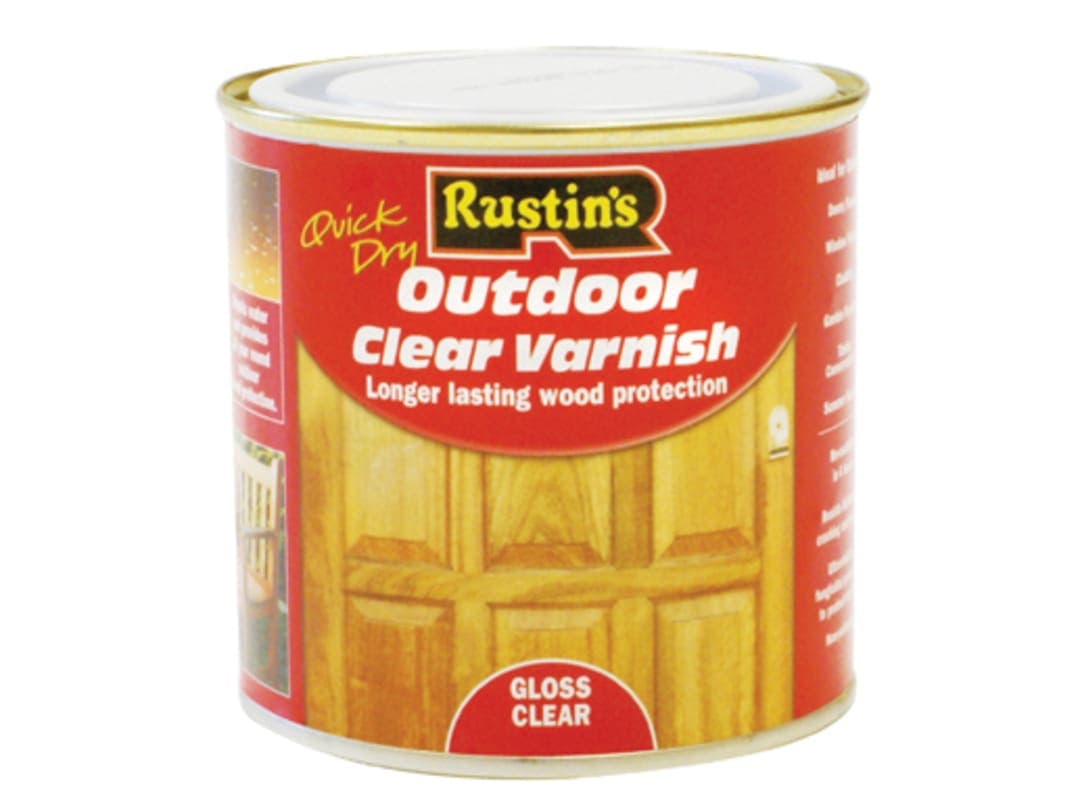 Rustins Exterior Varnish Clear Gloss 1 litre EAVG1000