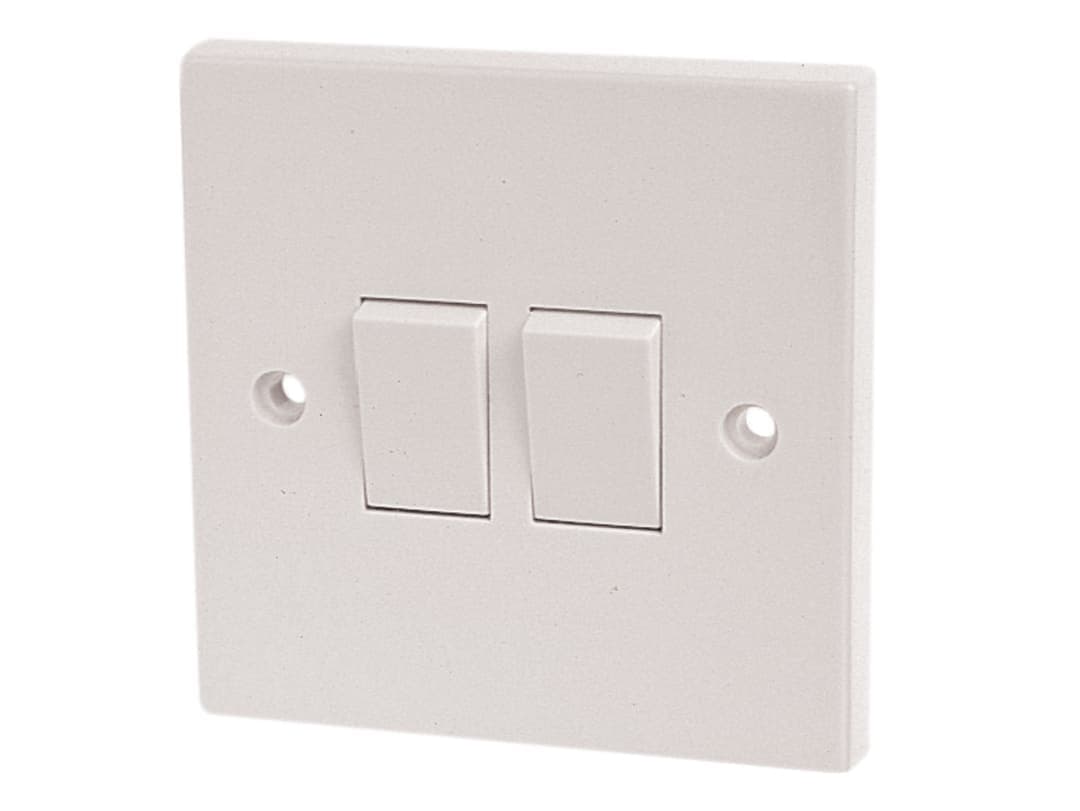 Dencon 2 Way Switch 2 Gang 10A 4403NB 4403NB