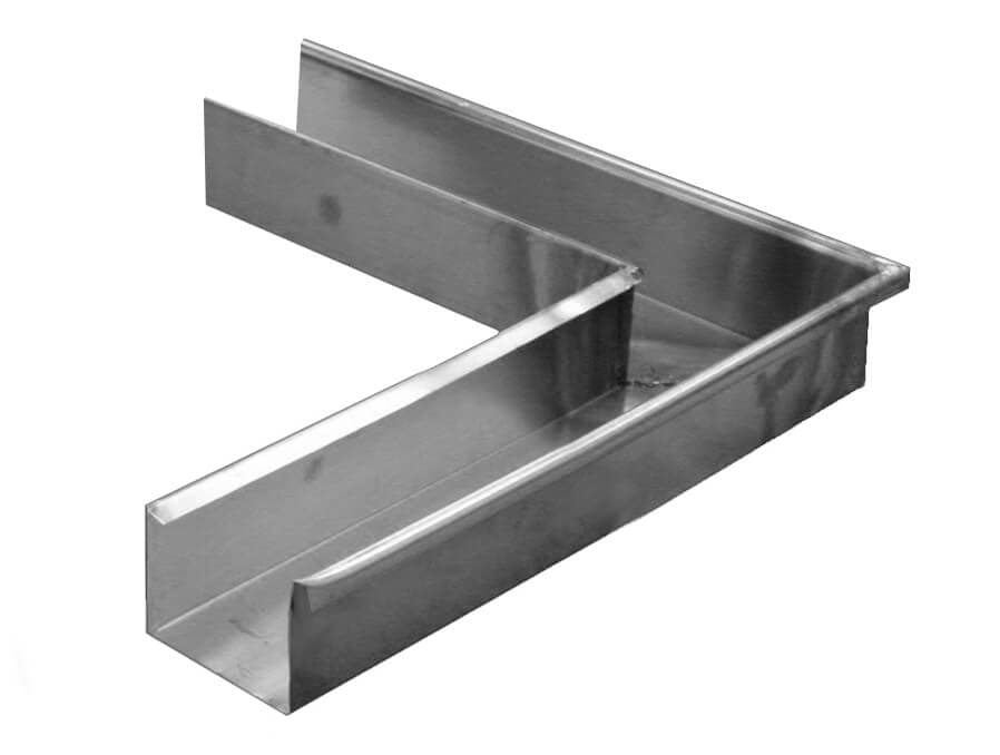 Zinc Large Box Gutter External Corner - 90 Degree x 115mm