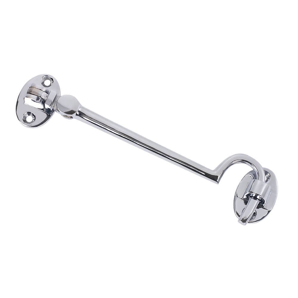 Victorian Silent Pattern Cabin Hook - 150mm - Polished Chrome - Hardware Solutions
