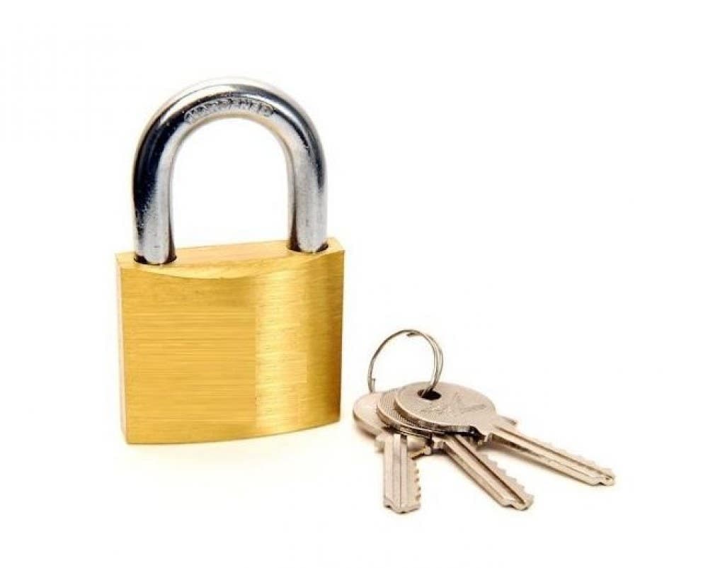 Standard Shackle Padlock - Brass - 30mm - Security Solutions