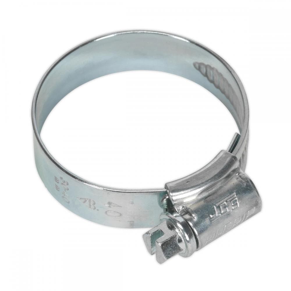 Sealey HCJ1X Hi-Grip® Hose Clip Zinc Plated Ø30-40Mm Pack Of 20