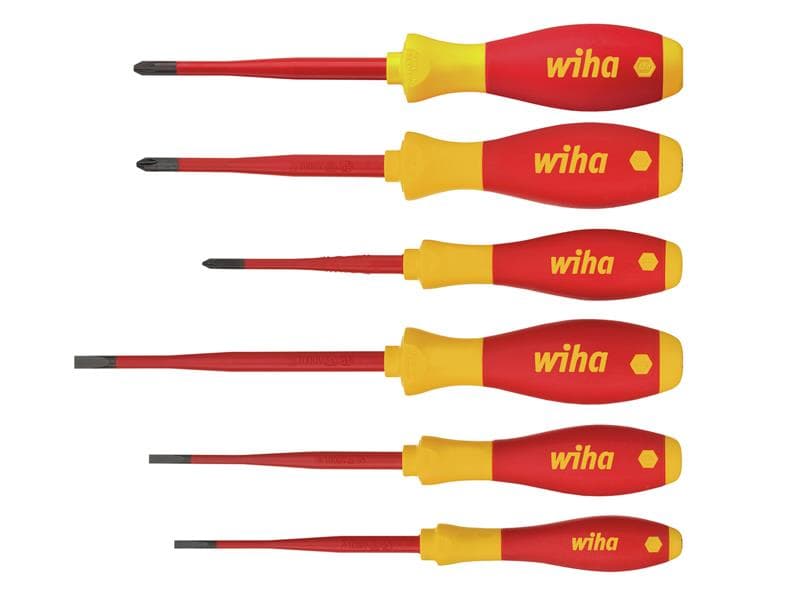 Wiha 38362 Softfinish® Electric Sl/Ph/Pzs Screwdriver Set 6 Piece