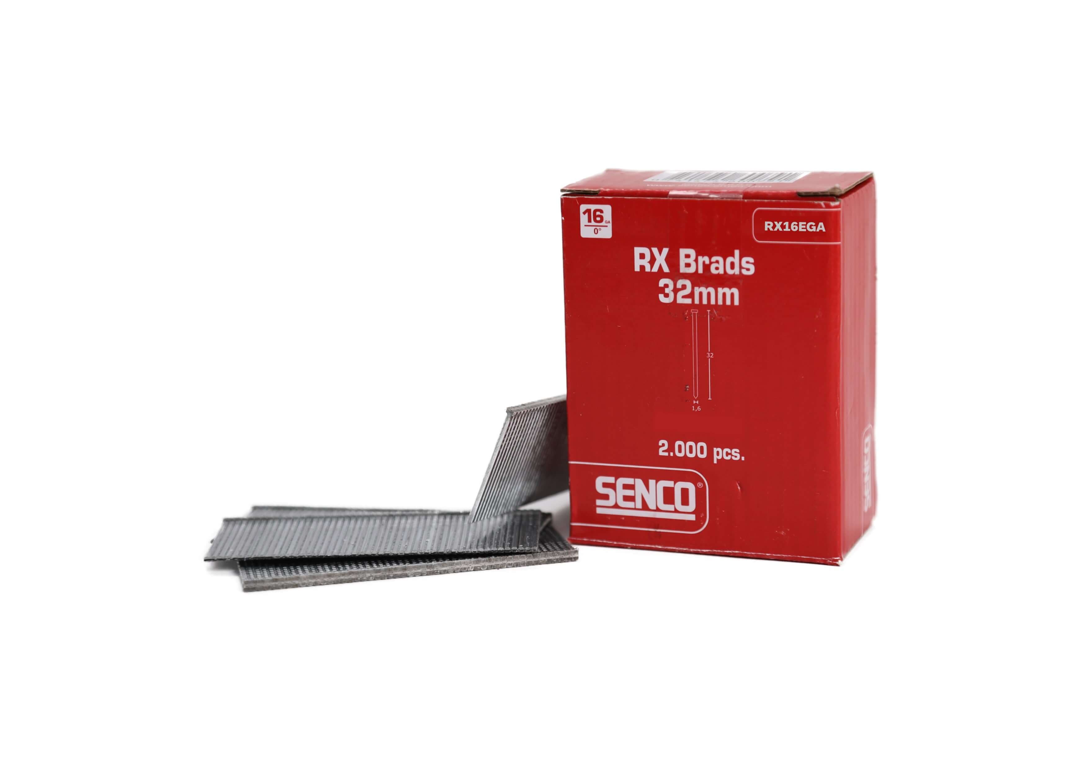 Senco RX16EGA 16-Gauge Rx Straight Brad Aisi304 Stainless Steel 35Mm Box 2000