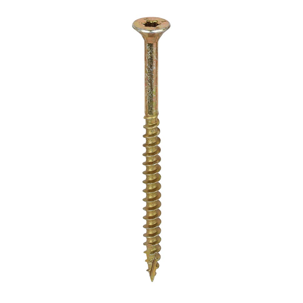 Timco 60090C2C C2 Clamp-Fix Multi-Purpose Premium Screws - Tx - Double Countersunk - Yellow 6.0 X 90 Box 100