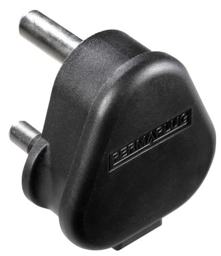 15A Hd Rnd Pin Plug Black HDPT15B-01