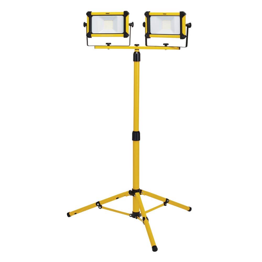 Draper 03201 110V Smd Led Tripod Site Light 2 X 20W 4400 Lumens 1