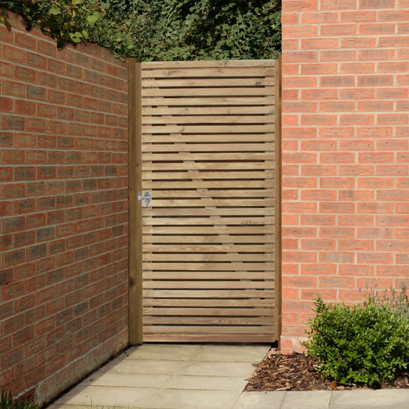 Forest 3' x 6' Double Slatted Gate (0.9m x 1.8m)