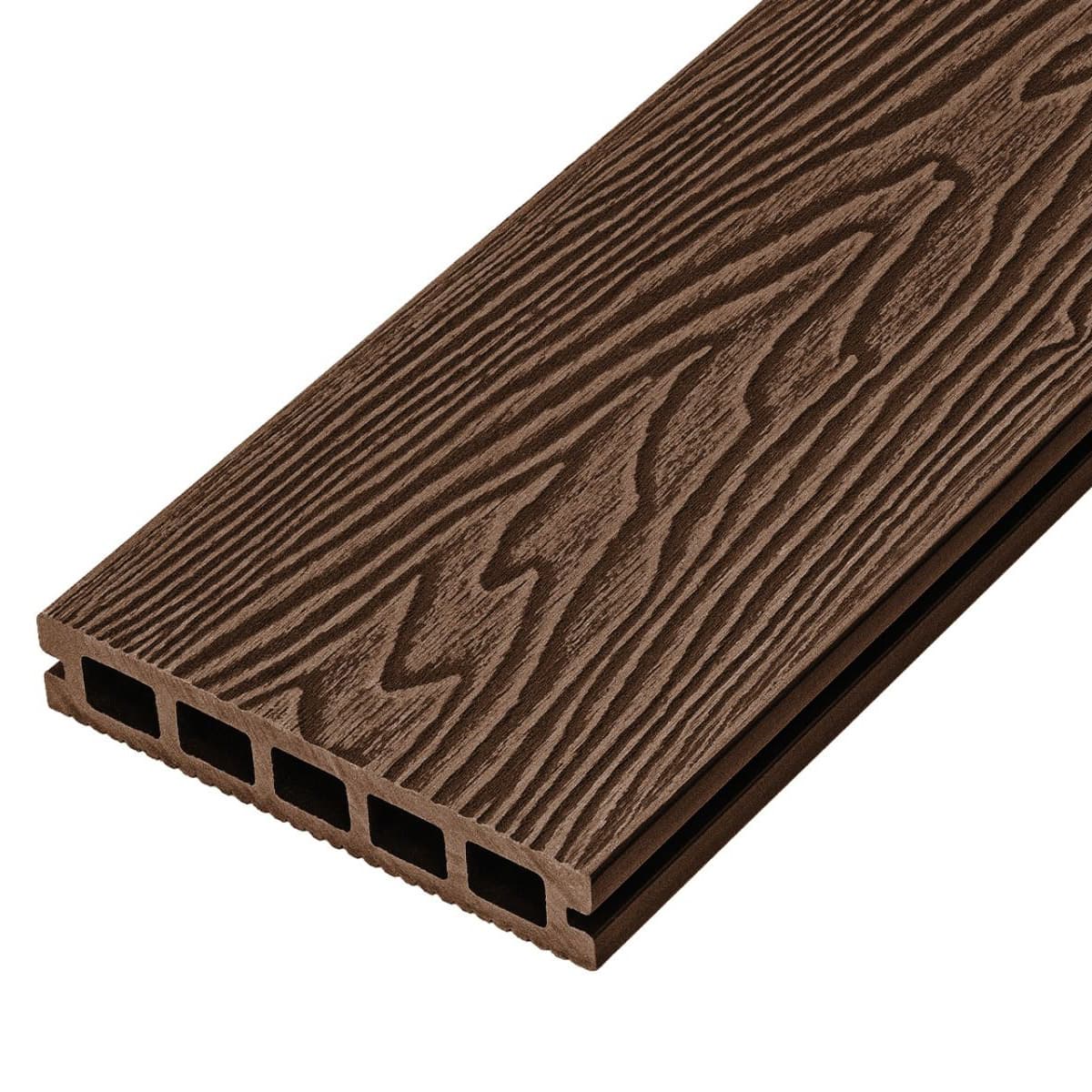 Cladco Woodgrain Reversible Decking Coffee 3600 x 150 x 25mm