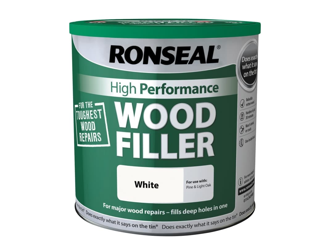Ronseal High-Performance Wood Filler White 3.7kg 38239