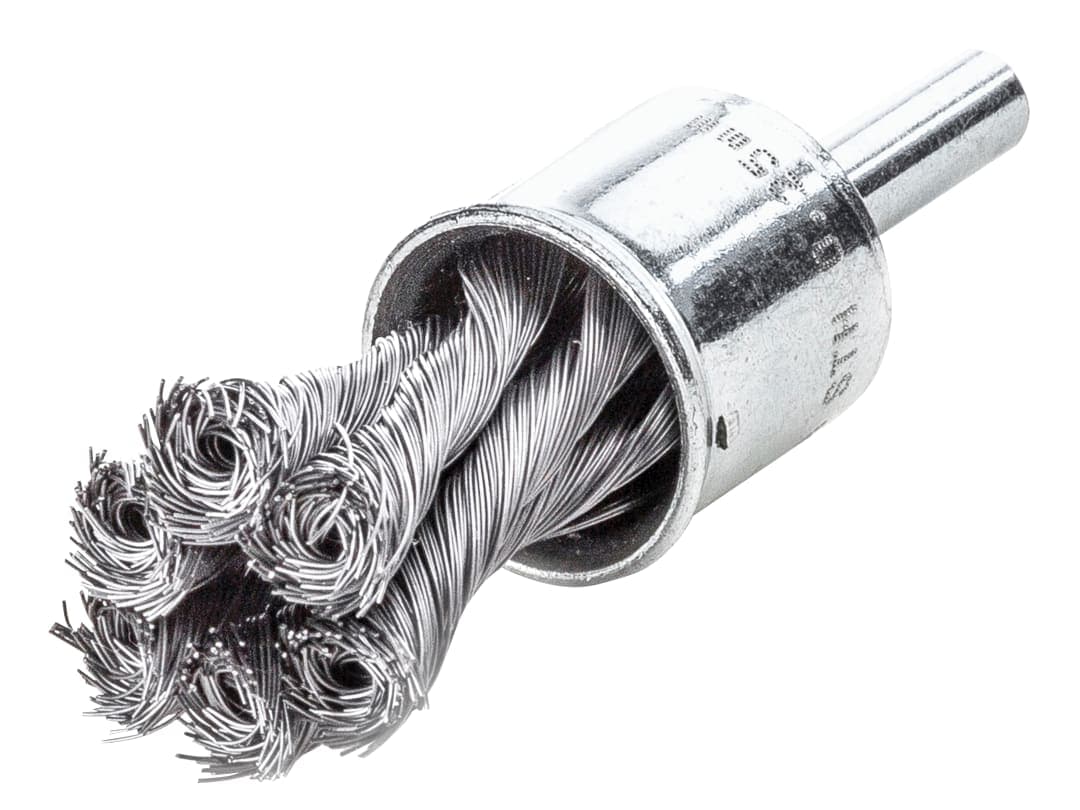 Lessmann Knot End Brush with Shank 29mm, 0.35 Steel Wire 456.278