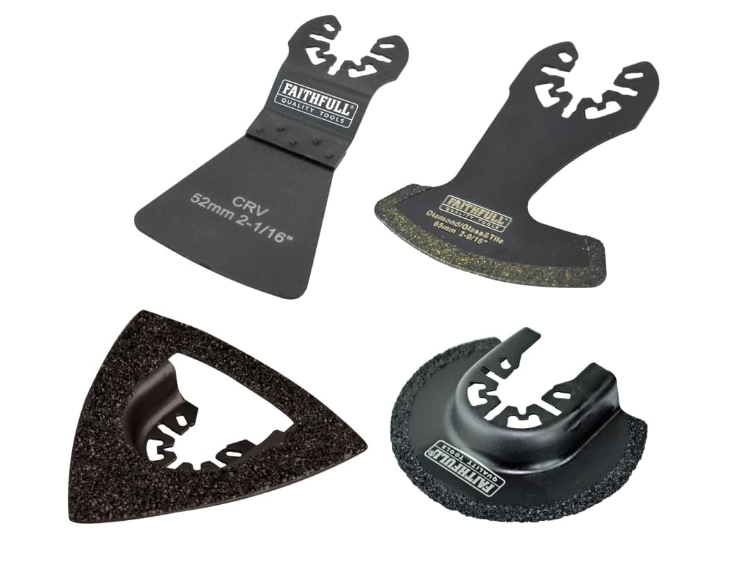 Faithfull Multi-Tool Tiling Kit, 4 Piece FAIMFTKIT4