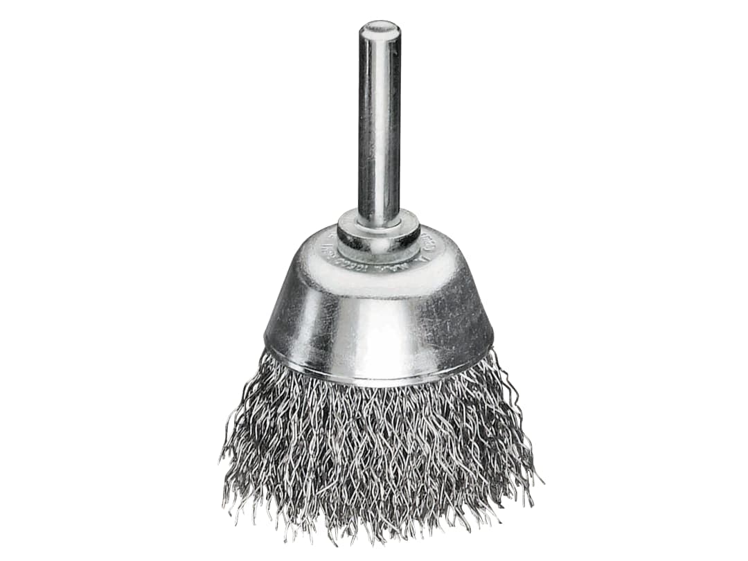 Lessmann Cup Brush with Shank D50mm x H20mm, 0.30 Steel Wire 435.162