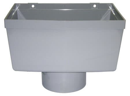 FloPlast Industrial/ Xtraflo Gutter Hopper - 110mm Grey