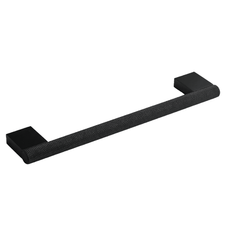 Kensington Knurled Cabinet/Drawer Handle - Matte Black - 160mm - Elite Knobs & Handles