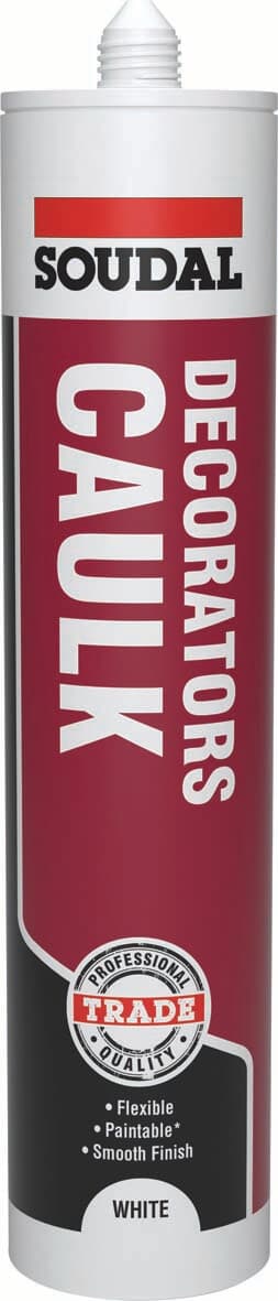 Soudal Decorators Caulk White 290Ml 121638
