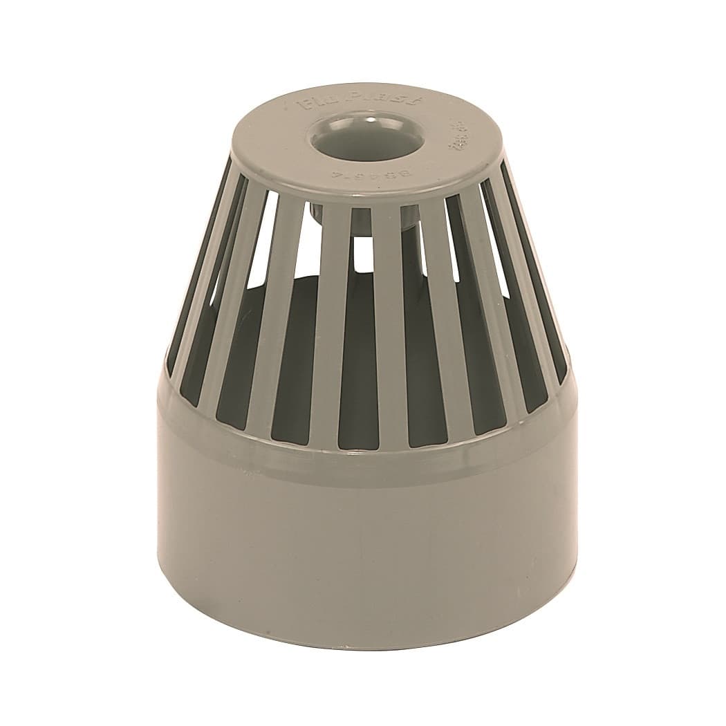 Floplast 110Mm O/Grey Vent Terminal SS302OG