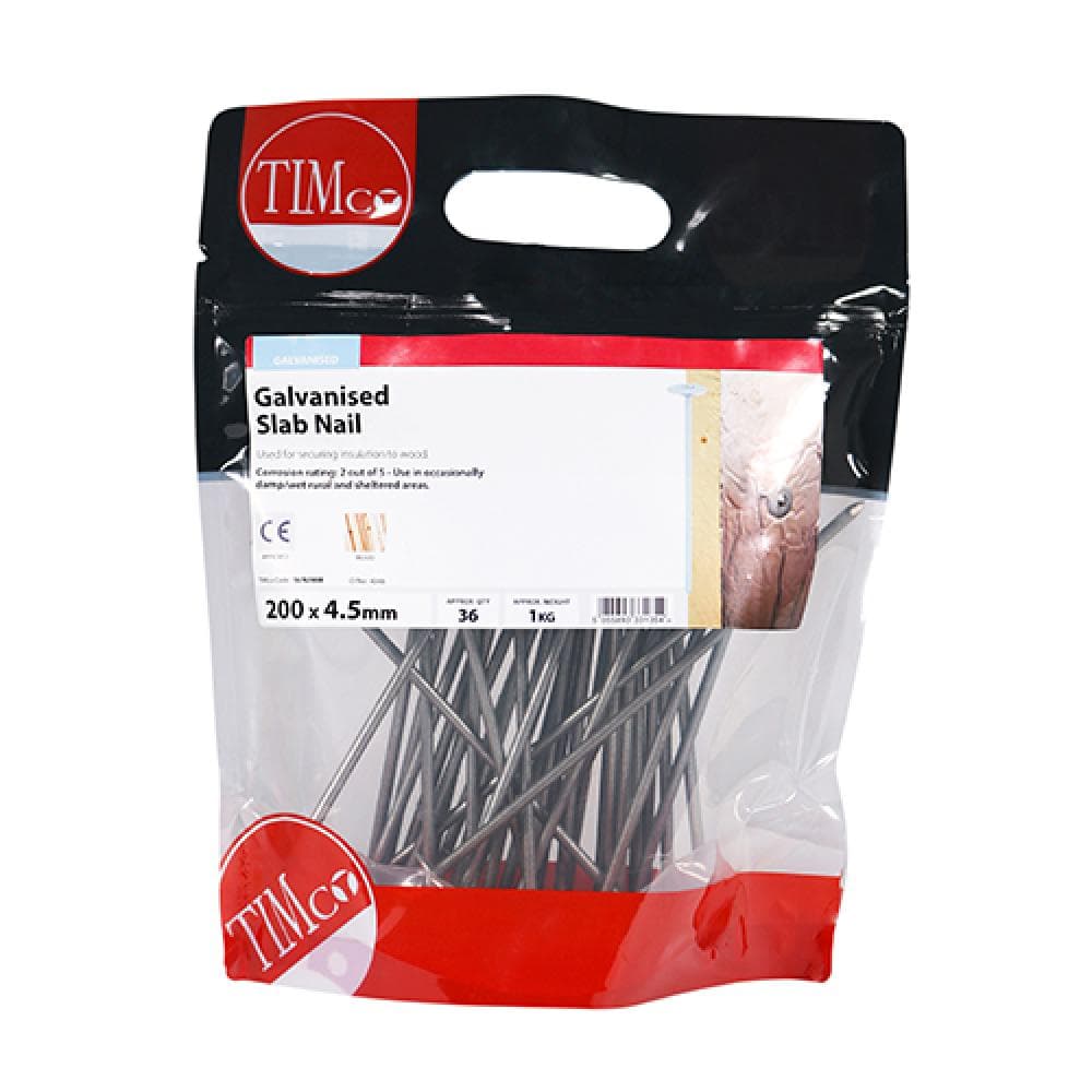 Timco SLN200B Slab Nails - Galvanised 200 X 4.50