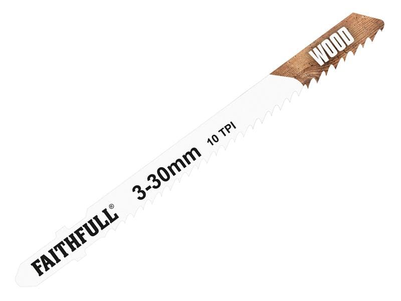 Faithfull Wood Jigsaw Blades Pack Of 5 T101B