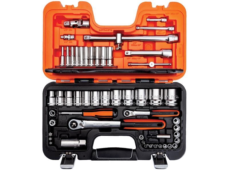 Bahco S560 S560 1/4 & 1/2In Drive Socket Set 56 Piece