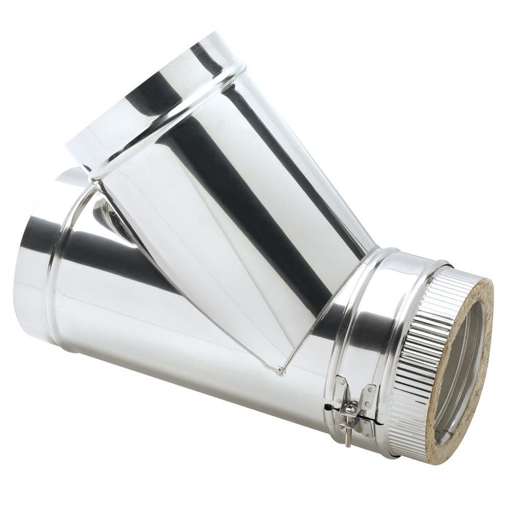 Clarke 6911255 6 Stainless Steel Twin Wall Flue 45 Tee