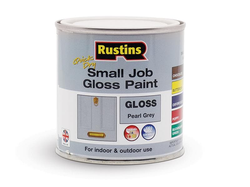 Rustins GPGY250 Quick Dry Small Job Gloss Pearl Grey 250Ml