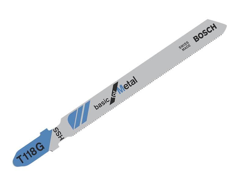 Bosch Powertool Accessories 2608631012 T 118 G Basic For Metal Jigsaw Blade 92Mm Pack Of 5