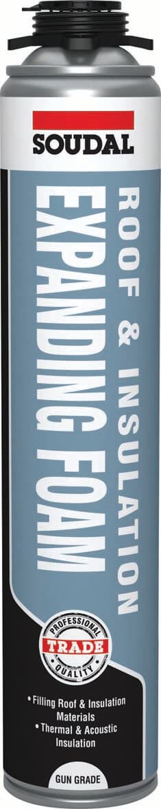 Soudal Roof & Insulation Expanding Foam - Gun Grade Champagne 750Ml 132723